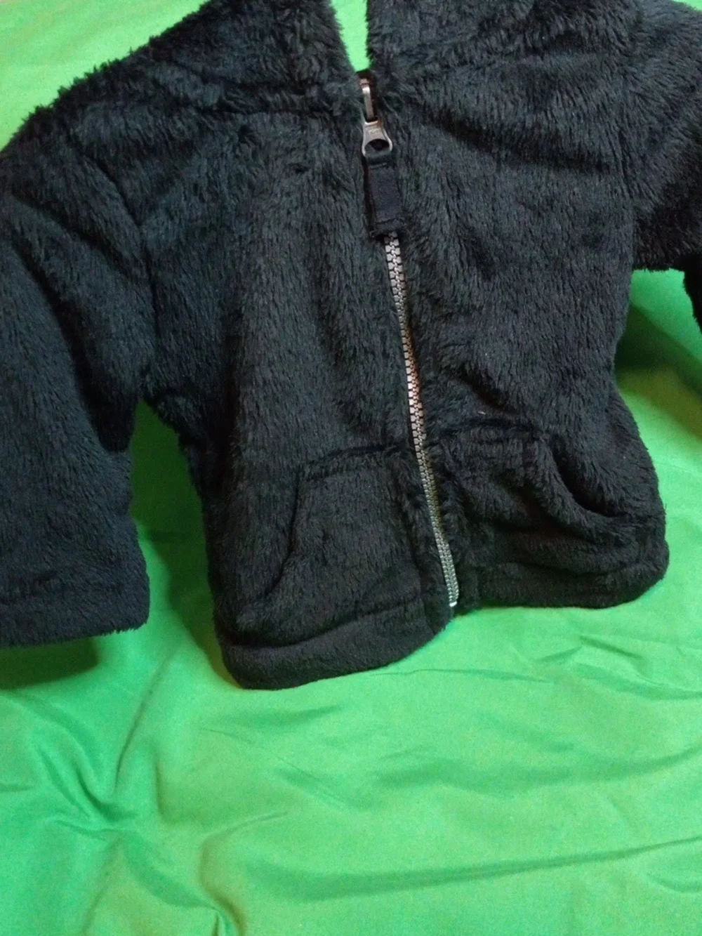 Carter's Black Faux Fur Hooded Jacket